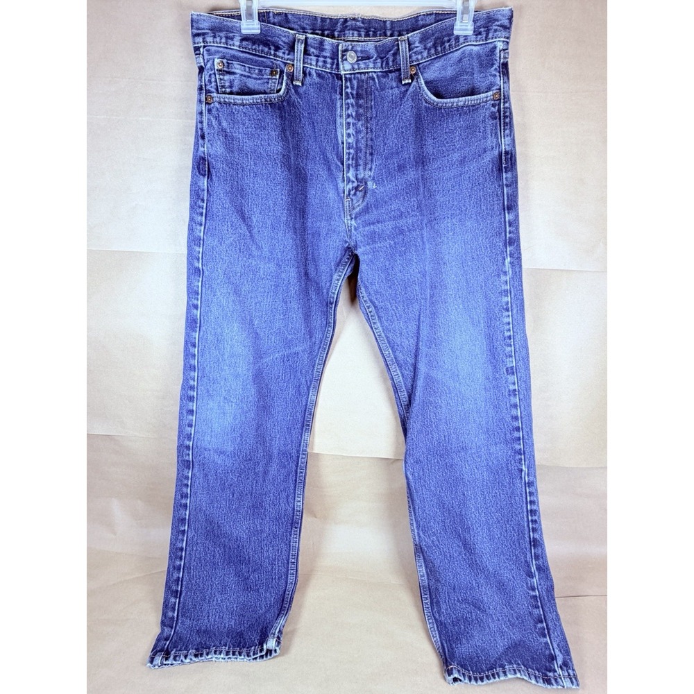 Levi's 505 Jeans Mens 38x32 Straight Leg Stretch Denim Mexico